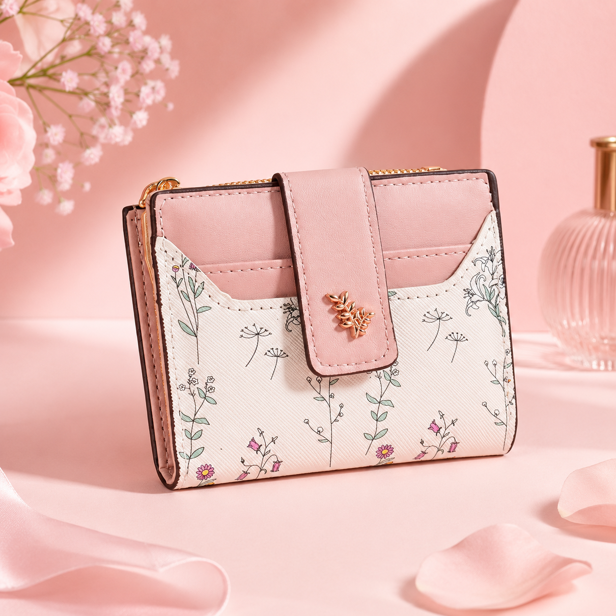 Peachgrl Floral Wallet